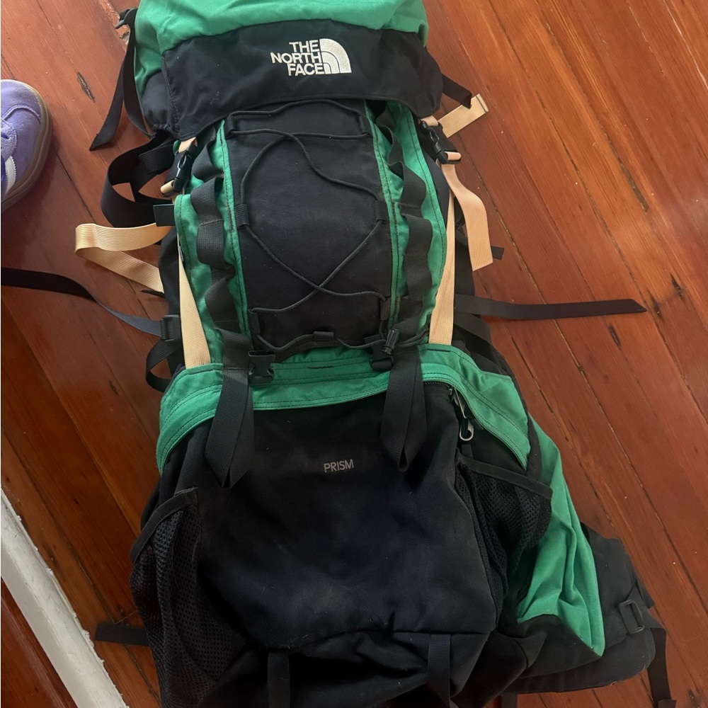 The North Face Prism Black and Green Men's Hiking Backpack